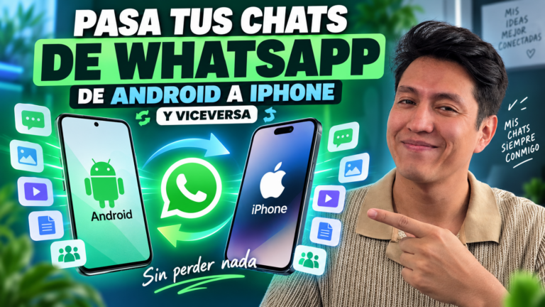 Cómo pasar tus chats de WhatsApp de Android a iPhone o de iPhone a Android